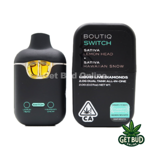Boutiq Switch 2g disposable - Lemon Head + Hawaiian Snow Liquid Live Diamond Sativa